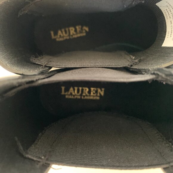 Lauren Ralph Lauren Womens Size 9 Ankle Rubber Rain Waterproof Boots Black - Picture 6 of 9